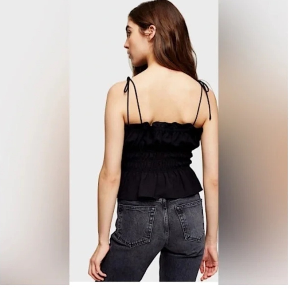 Topshop black stretchy blouse - Picture 4 of 4